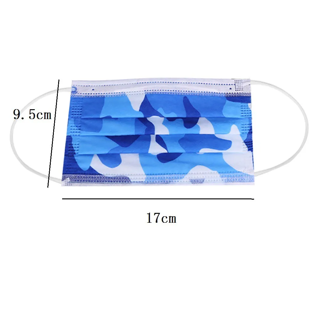 10 шт. одноразовая маска для лица Пылезащитная Студенческая Adlut карнавальный