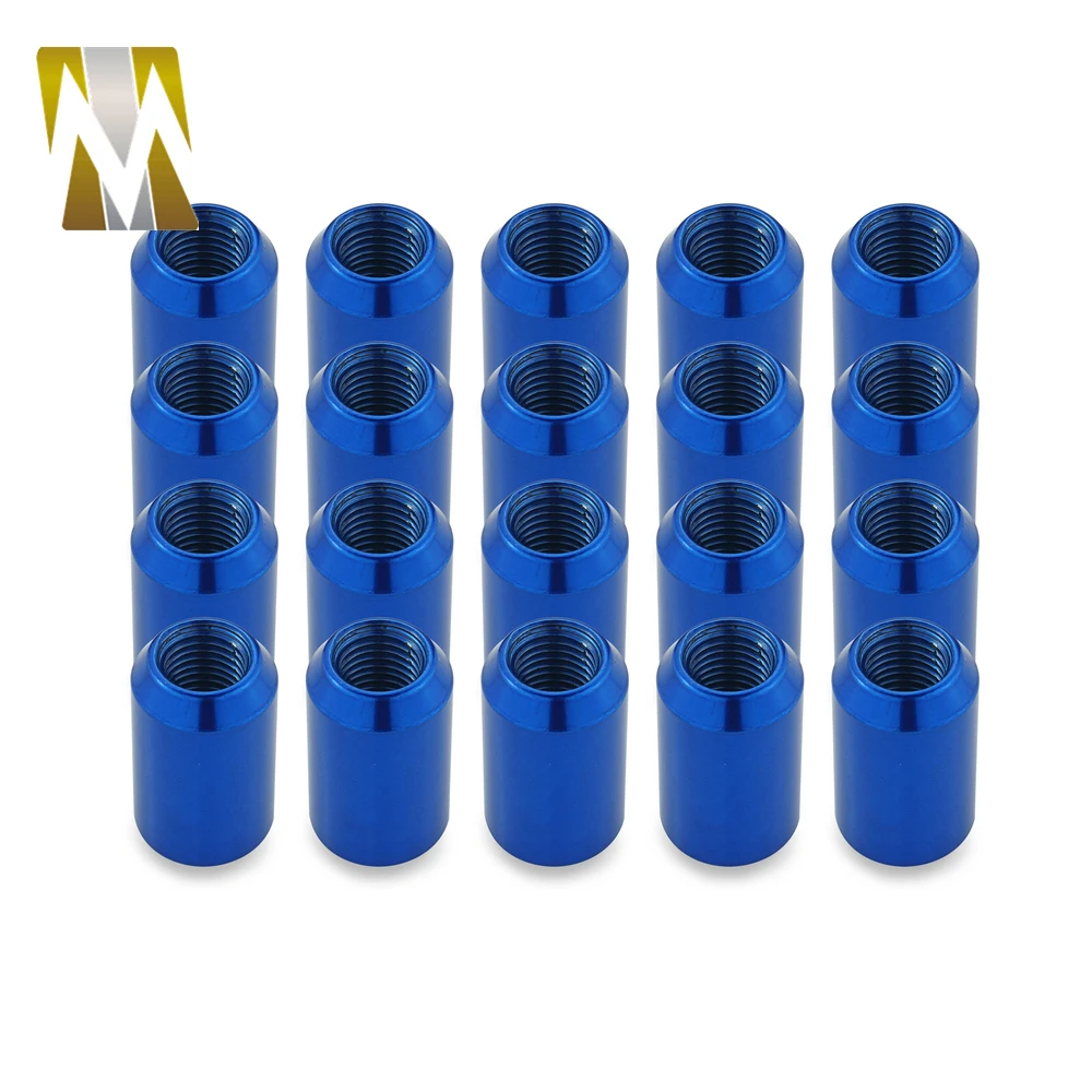 20 шт. автомобильный стальной тюнер с закругленными колесами стопорные гайки M12x1.25