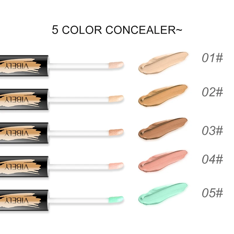 Vibely Professional oil control Concealer Liquid Foundation Waterproof Long Lasting Contour Cream Makeup TSLM1 |