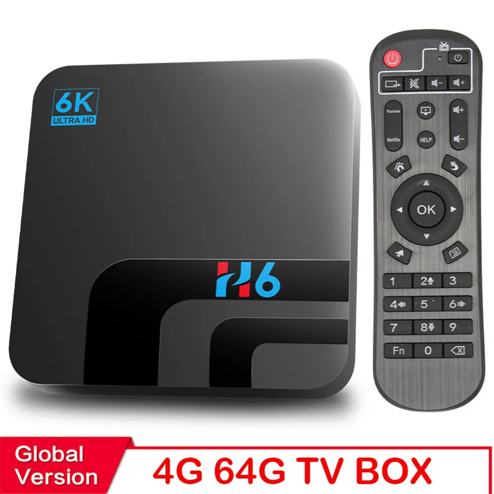 

Android TV Box 10.0 6K Ultra HD H616 Smart TV Box 3D Video Media Player HDR WiFi Bluetooth Set Top Box Support HDMI Ethernet