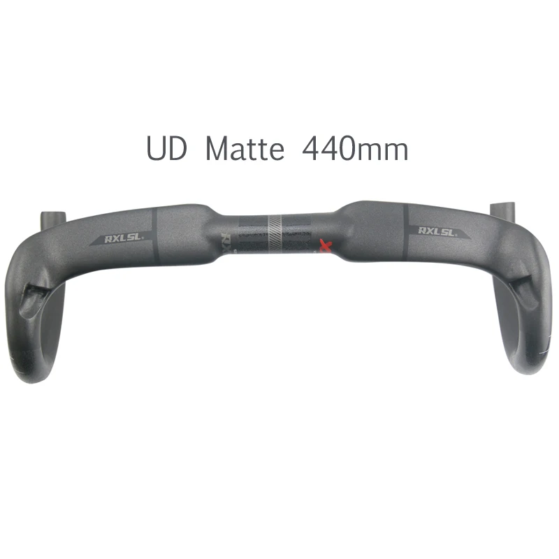 UD Matte 440mm Руль из углеродного волокна, 31,8 мм RXL SL, руль для шоссейного велосипеда, руль черный труба из углеродистого волокна 3 K/UD матовый руль велосипеда 400/420/440 мм падение руль - Цвет: UD Matte 440mm