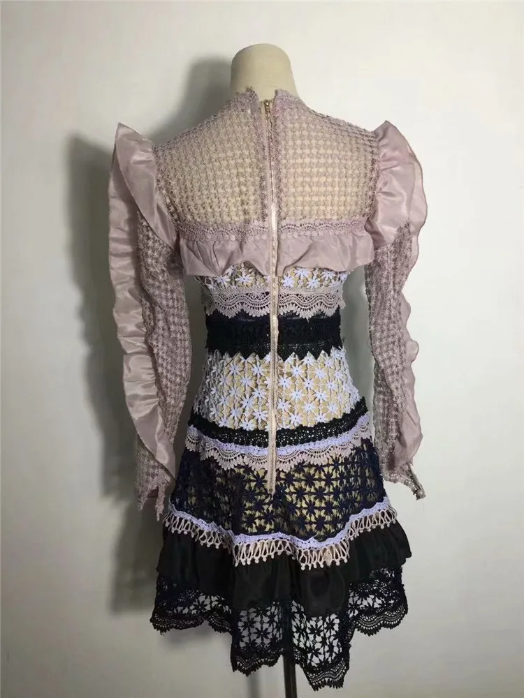 Женское вечернее платье-миди кружевное лоскутное вечерние-Автопортрет с