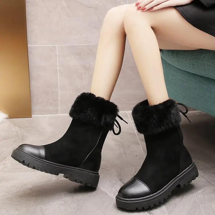 Лидер продаж Зимние Модные женские ботинки для подростков сохраняющие тепло