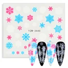 2022 ультра тонкий водяной знакклейкая наклейка на ногти Рождественская елка колокольчики Лось Снежинка изображение 3D дизайн ногтей декоративные стикеры наклейки