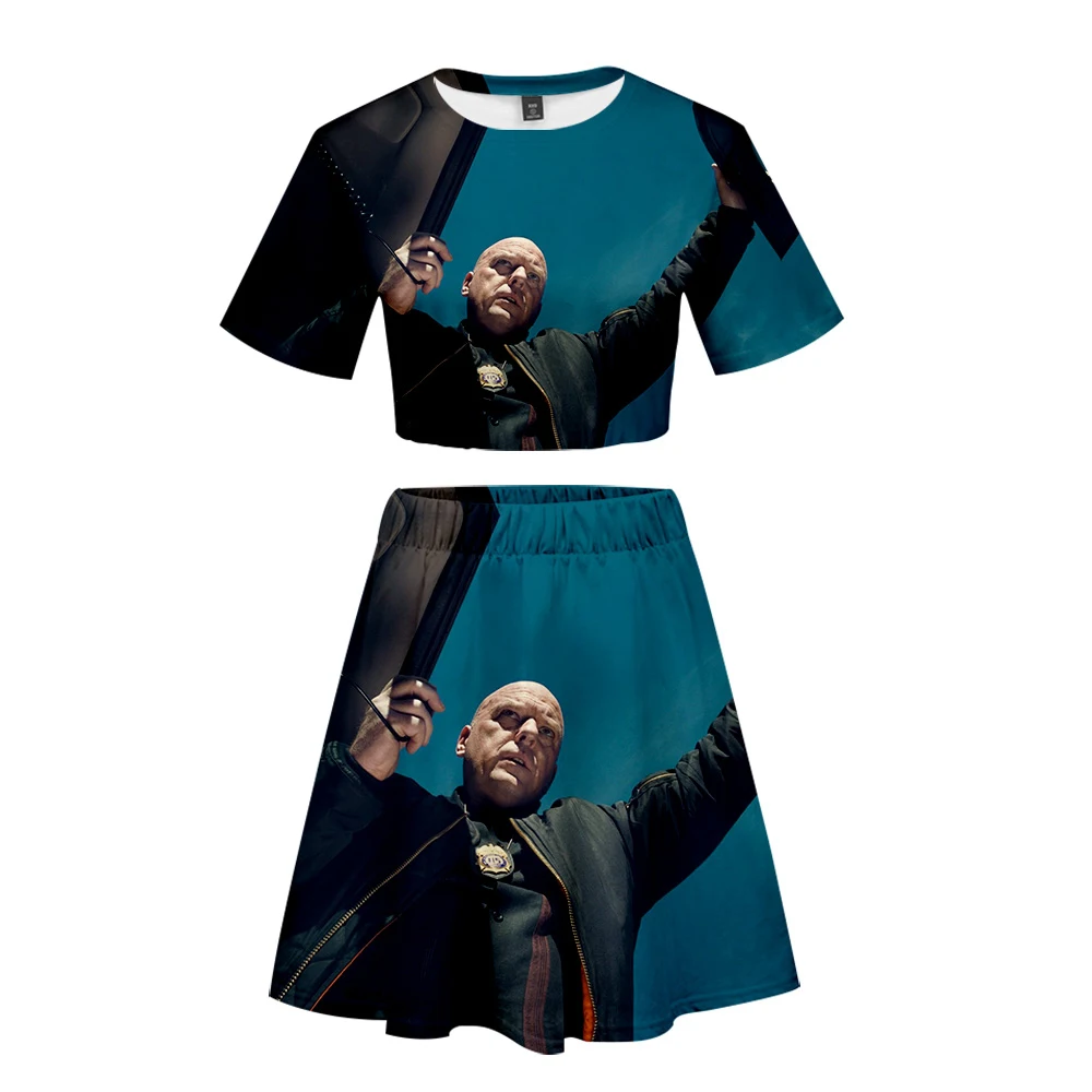 

Better Call Saul 3D Printed Women Two Piece Set Short Sleeve Crop Top+Skirt 2021 Girls Streetwear Clothes Suitable For Summer