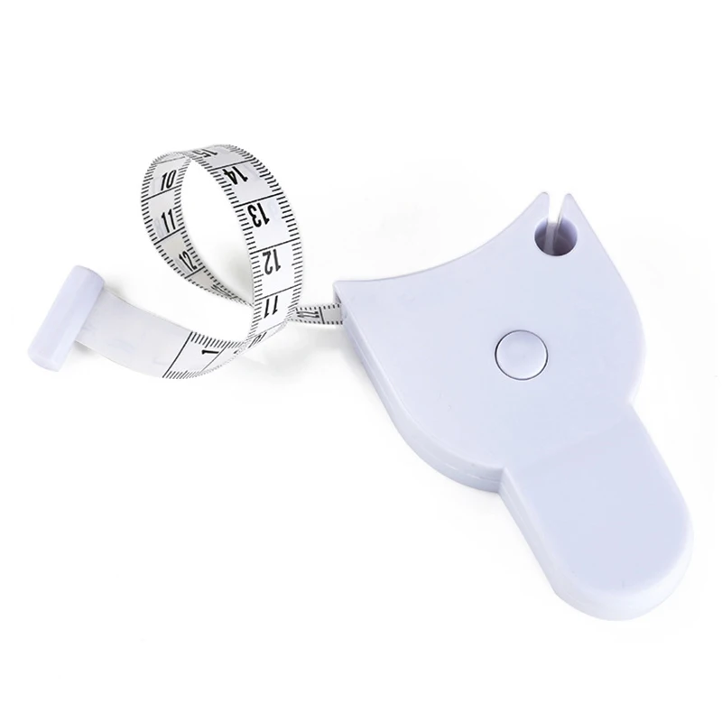 

150cm/60 Inch Portable Household Fitness Waist Measure Body Fat Weight Loss Body Waist Chest Legs Measuring Easy Read Lock