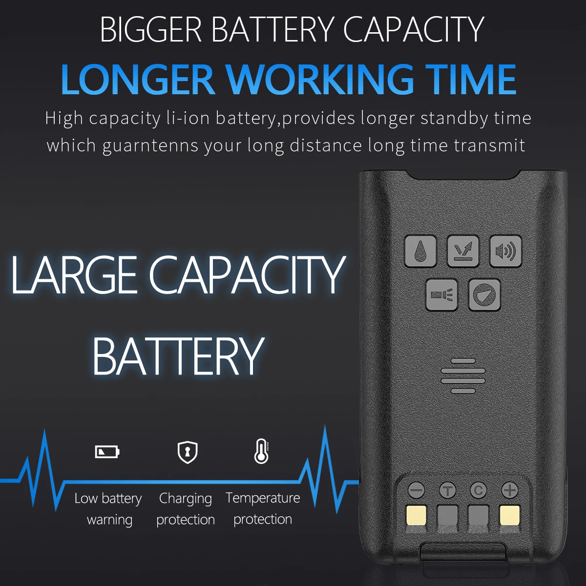 Портативная рация Baofeng UV-9R PRO высокая мощность водонепроницаемость IP68 50 км