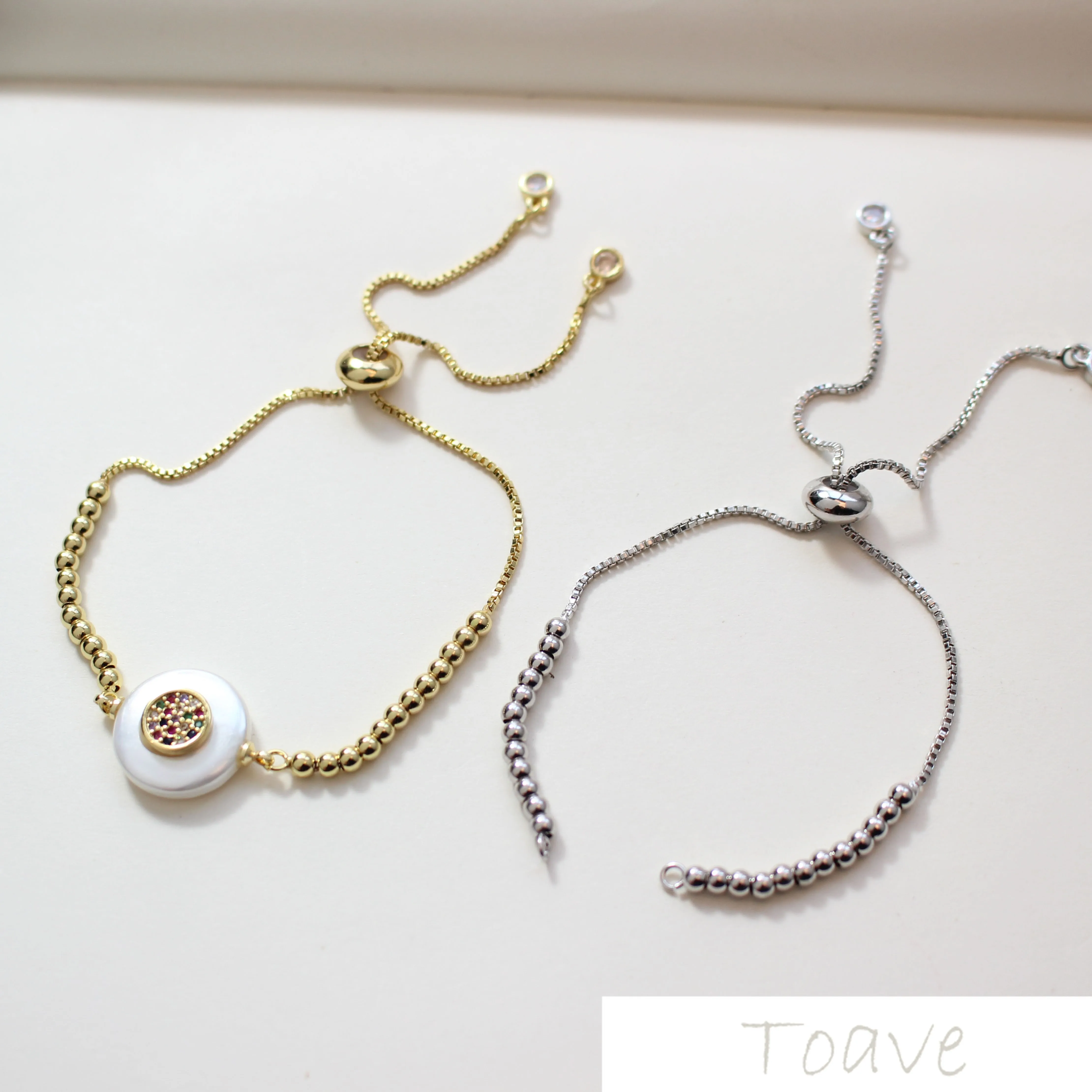 Цветной аксессуар ручной работы из 18 каратного золота сделай сам с регулируемой