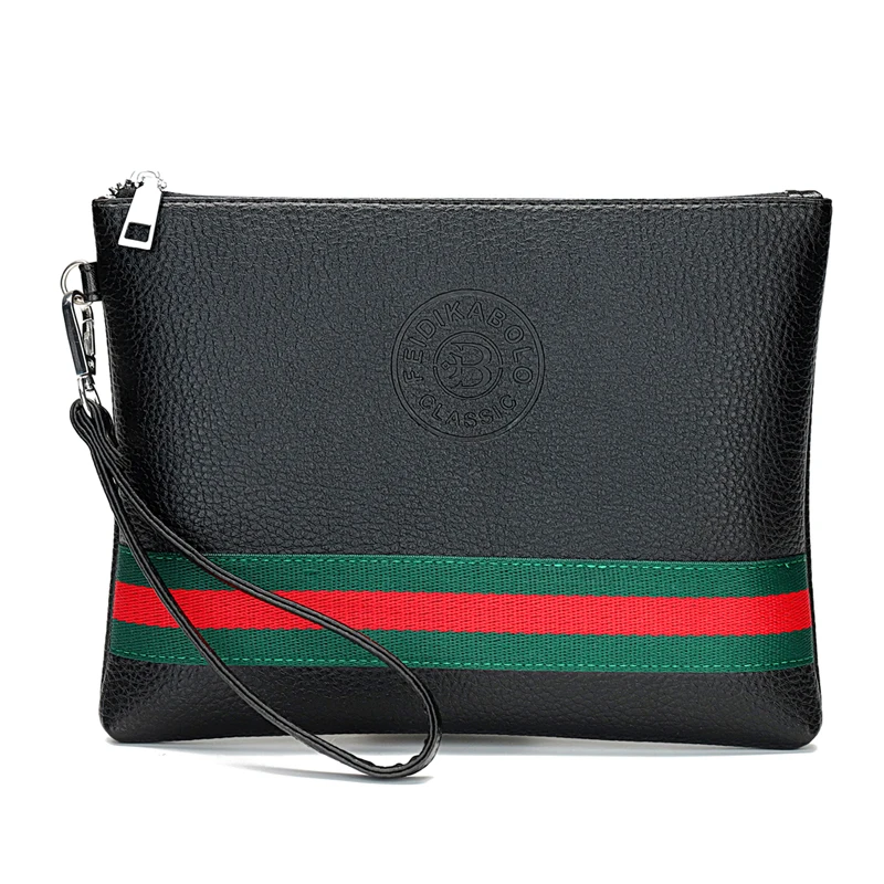 

2021 New Design Men's Day Clutch Soft Envelop Bag Big Capacity Handbag Business Messenger Bag Male Travel Bag Casual Tote
