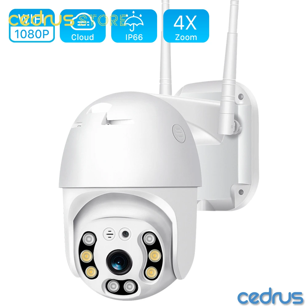 

5MP PTZ Wifi IP Camera Cloud 1080P 4X Digital Zoom CCTV Security Camera Outdoor AI Human Detect Auto Tracking Wireless Camera