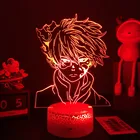 3D аниме лампа My Hero Академия шото Тодороки рисунок светодиодный ночник для детей ребенок мальчиков Украшения в спальню акриловая настольная лампа vitage Dragon