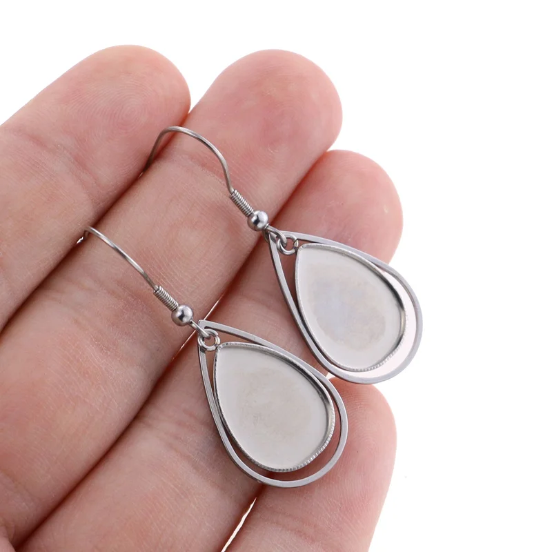 10 шт. подставки для сережек капель из нержавеющей стали|Ювелирная фурнитура и