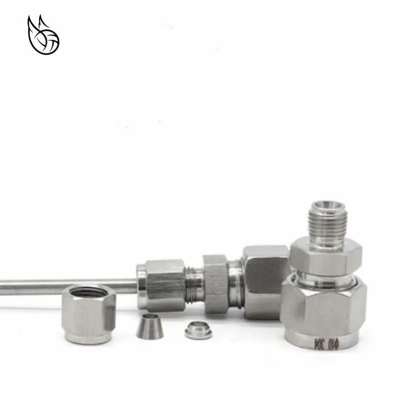 Переменный диаметр 3 ~ 12 мм труба OD с двойным наконечником прямой Компрессионный