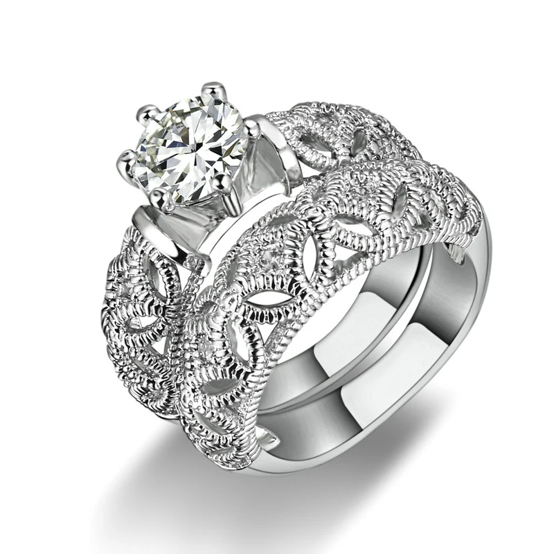 Набор свадебных колец для невесты классическое обручальное кольцо женщин