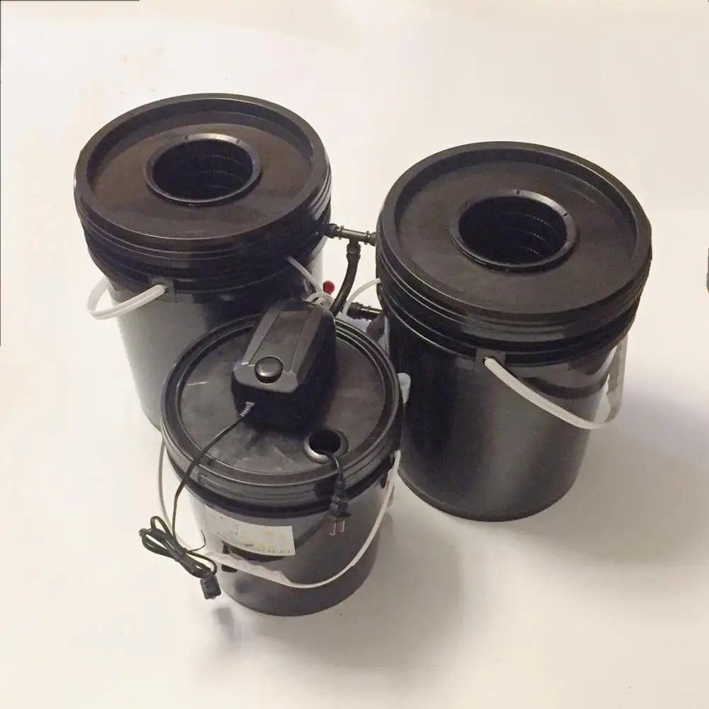 

Multi-bucket DWC deep water hydroponics system indoor home use with all accessories