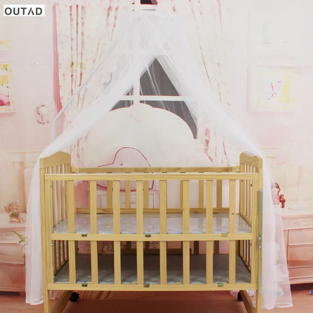 

OUTAD Baby Bedding Crib Mosquito Net Portable Size Round Toddler Baby Bed Mosquito Mesh Hung Dome Curtain Net Summer New