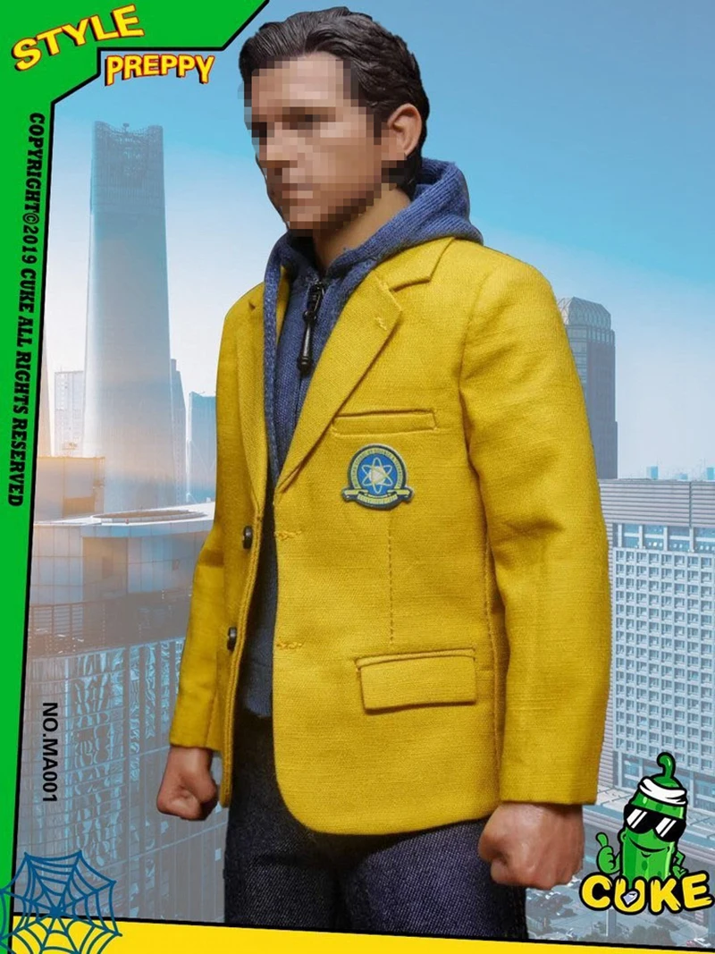 1/6 весы голландский brother Little Spiderman кампус стиль повседневная одежда Повседневный костюм для 1" Человек Мужской экшн фигура тело