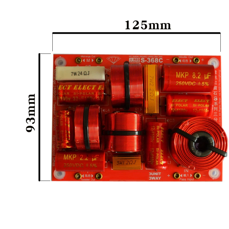 HIFIDIY LIVE S-368C 3-полосный 3 динамика (Высокочастотный динамик + средний бас) HiFi
