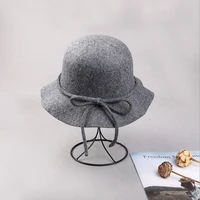 wool top hat autumn winter fashion imitation wool retro basin hat