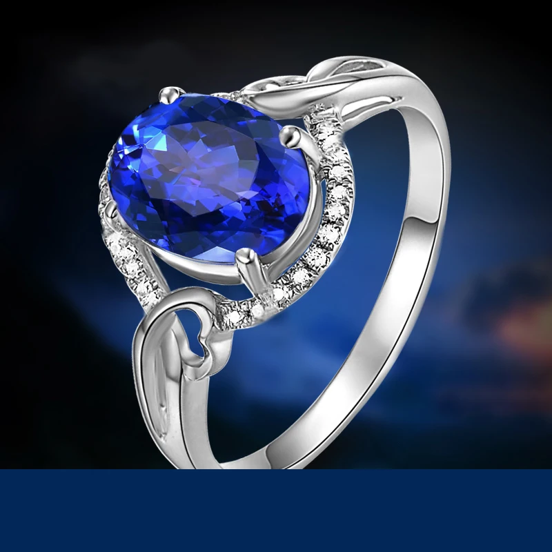 SLFD натуральный Танзанит 18K чистое золото 2020 Новый Лидер продаж Топ Кольцо женское