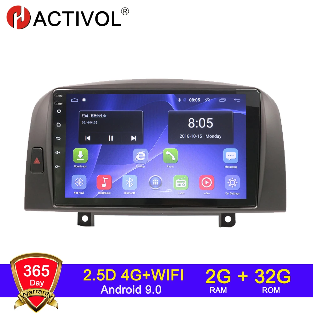 Автомагнитола 2 din с 4G Wi-Fi + 32 ГБ Android 9 0 для Hyundai Sonata NF 2004-2006 | Автомобили и мотоциклы