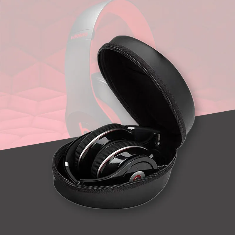 

Large Headphone Bag EVA Headphone Storage Bag Shockproof And Compressive Custom Portable EVA Storage Box