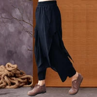 yoga pant cotton linen women sweatpant nepal loose crotch pant bloomer running jogger fitness gym workout casual pant trousers