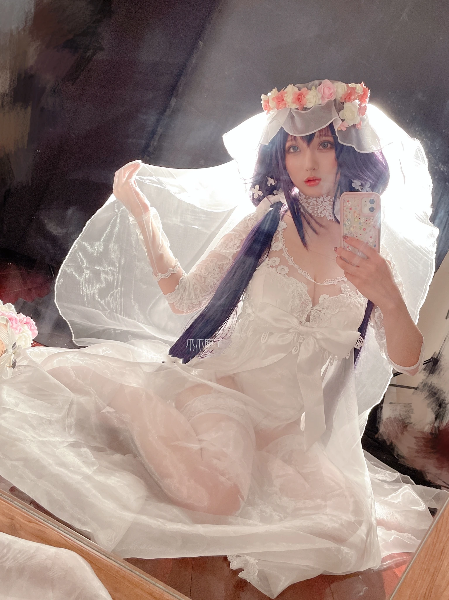 

[Customized] Anime Azur Lane Sukura Empire Uniform Wedding Dress Party Outfit Cosplay Costume Women Halloween Free Shipping 2021