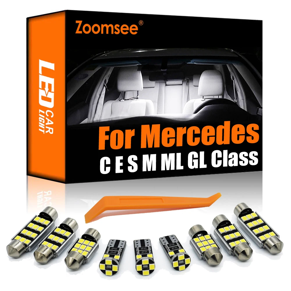 Zoomsee для Mercede размеры s и M B C E ML GL class W203 W204 W210 W211 W212 W220 W221 W163 W164 X164 X166 светодиодная