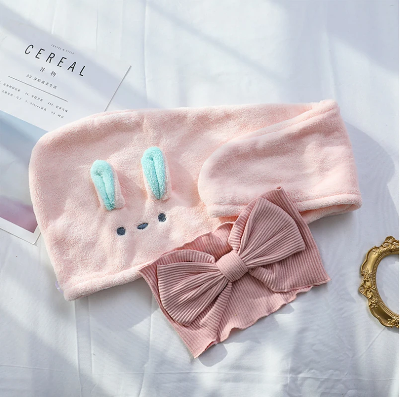 

Girl's Hair Drying Hat Quick-dry Hair Towel Cap Hat Bath Hat Coral hair towel Towel Cap Super Absorption Turban Hair Dry Cap