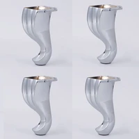 new 4pcs european zinc alloy snake shaped furniture legs cupboard tv cabinet chairs sofa table feet support brackets chromed
