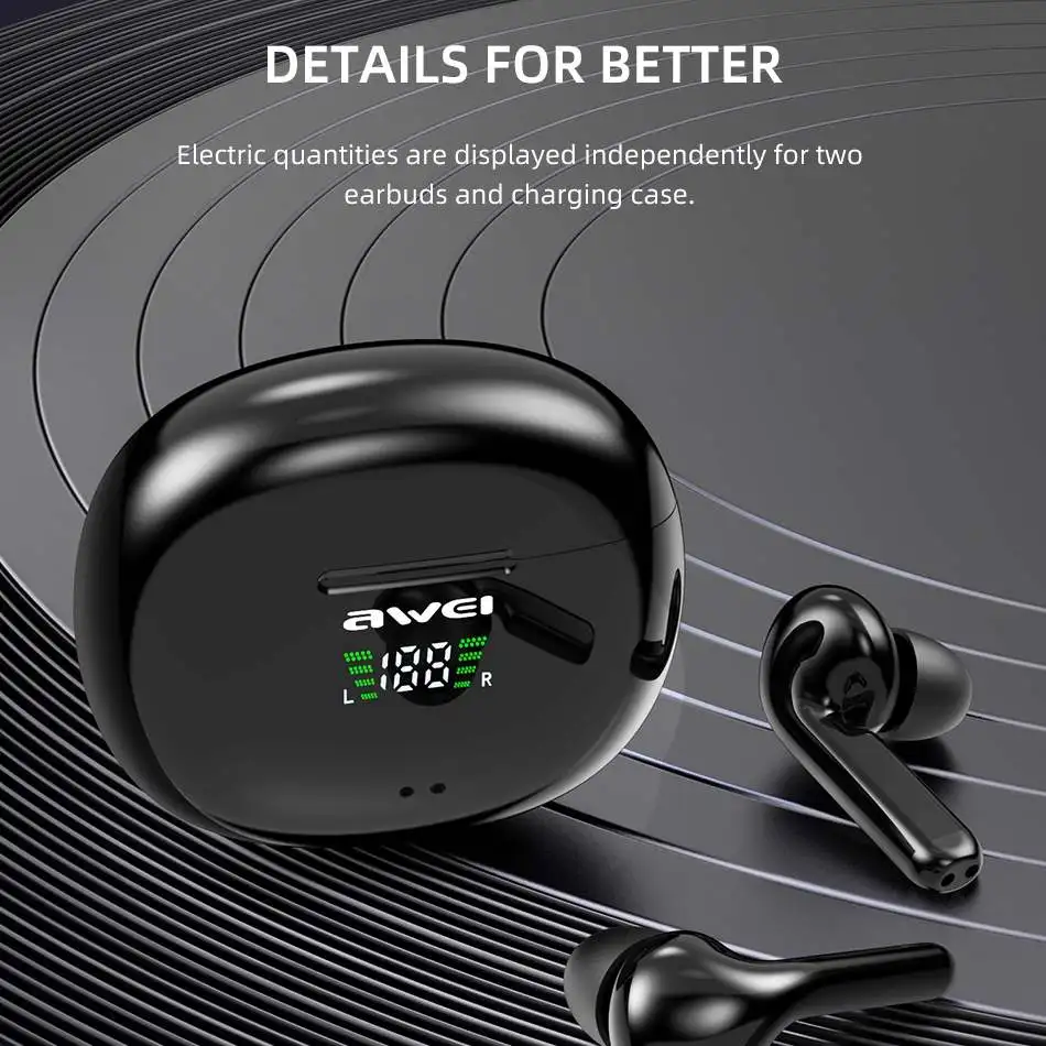 блютуз наушники беспроводные безпроводные AWEI T15 TWS bluetooth Наушники Беспроводные Hi