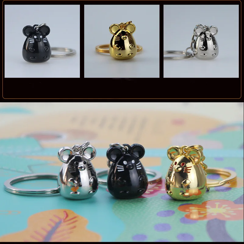 Коренастый крыса брелок для ключей мышь животное сумка кулон трендовый женщин