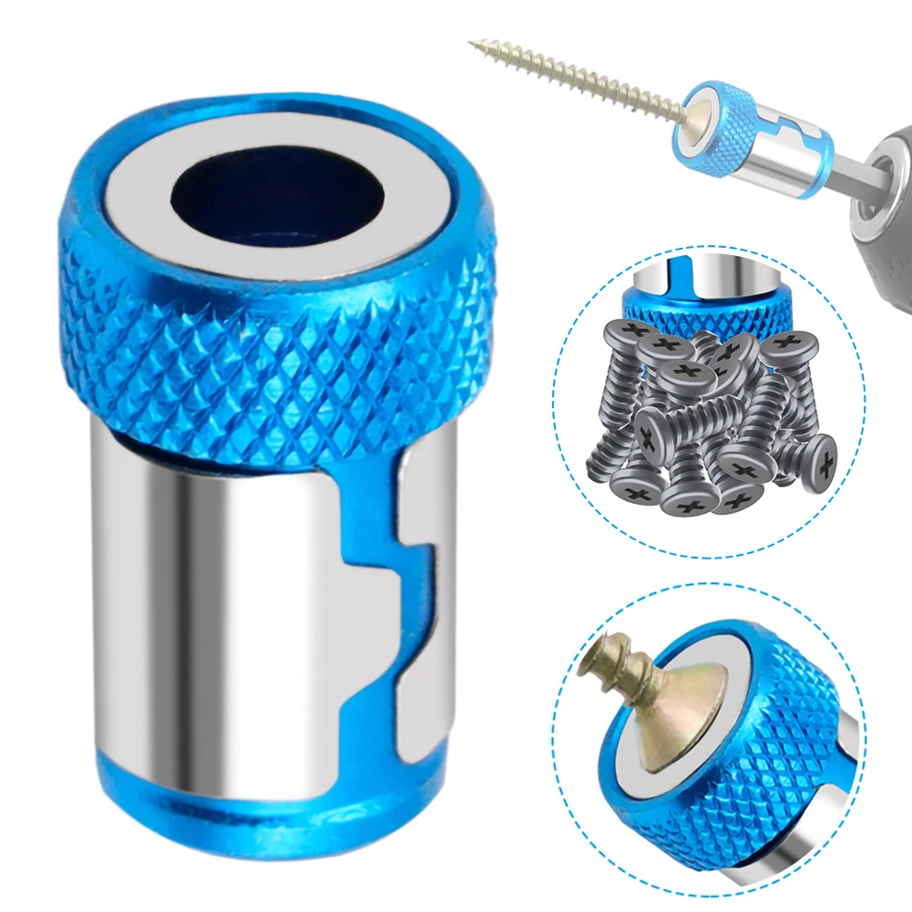 Universal Magnetic Ring Alloy Magnetic Ring Screwdriver Bits Anti-corrosion Strong Magnetizer Drill Bit Magnetic Ring universal magnetic ring metal screwdriver head steel sleeve electric screwdriver bit anti corrosion strong magnetizer drill bit