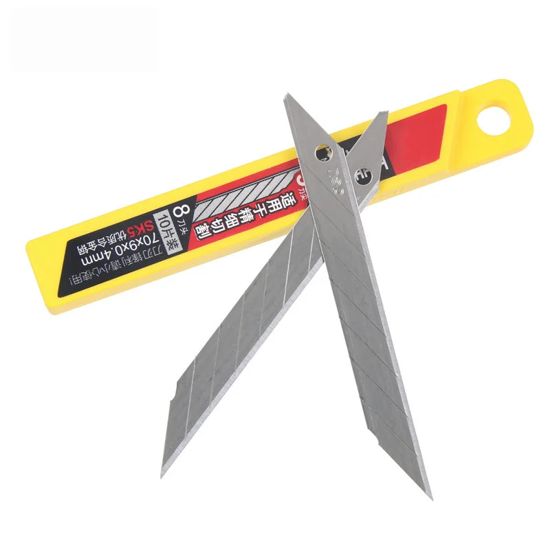 

Art Blade 30 Degrees Blade Trimmer Sculpture Blade Utility Knife General 10 Pcs/Box Utility Knives