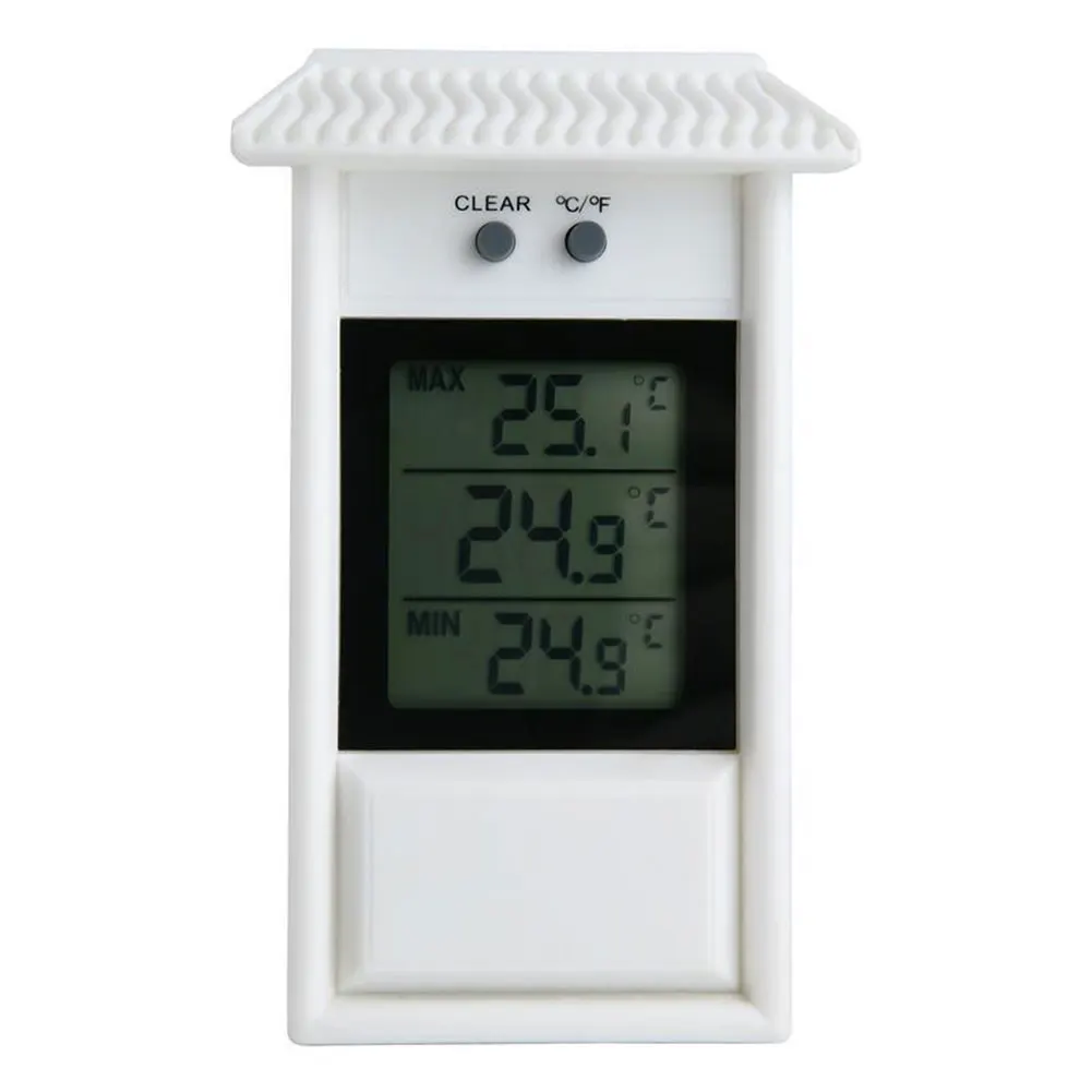 

Temperature Home Modern LCD Display Garden Indoor Digital Thermometer Hygrometer Greenhouse Outdoor Waterproof Max Min Value
