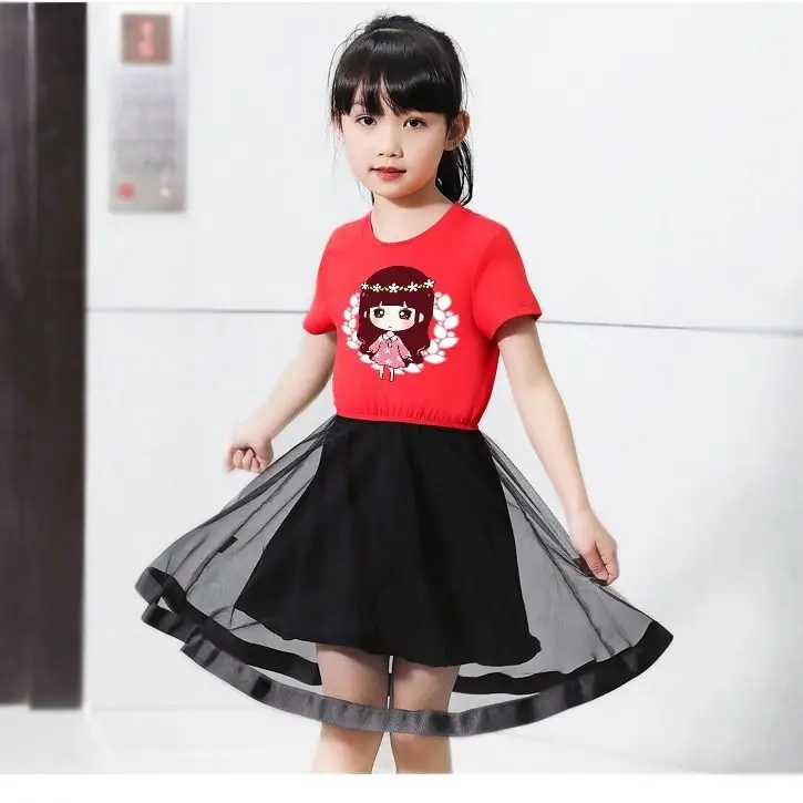 Girls Dresses 2020 summer Girl Dress teenage Kids For Casual Wear Children Clothing 8 10 12 years | Детская одежда и обувь