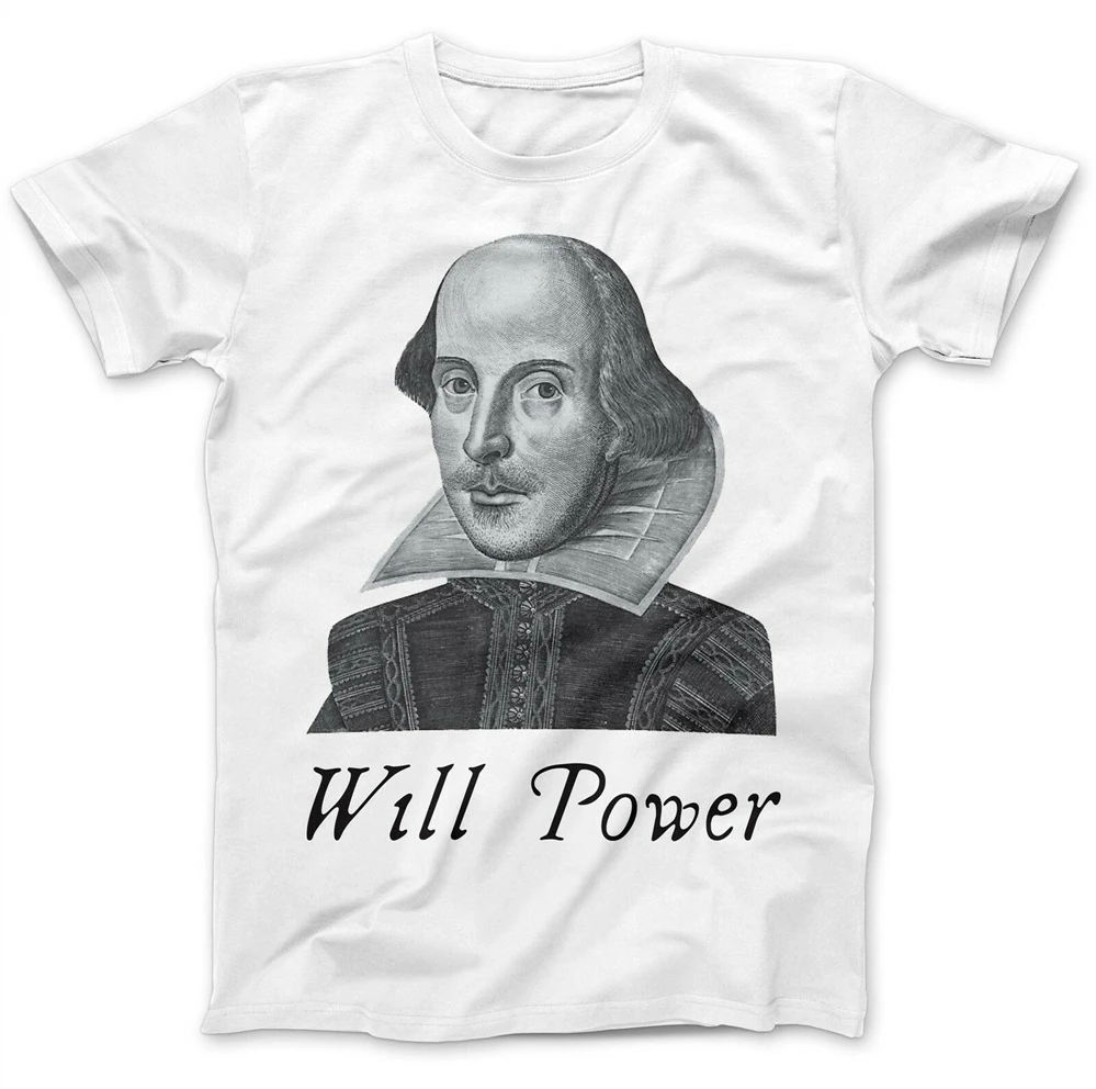 Мужская и женская хлопковая Футболка с круглым вырезом William Shakespeare|Мужские