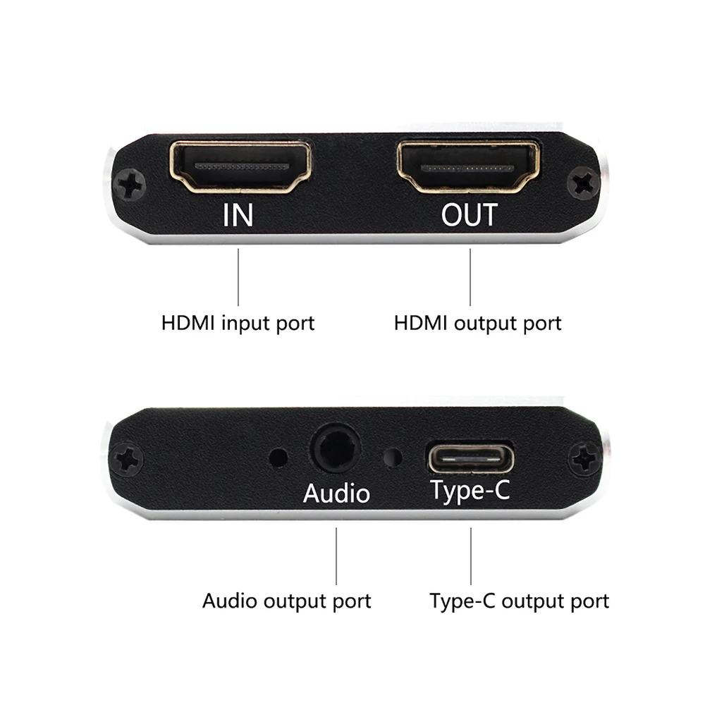 Карта видеозахвата 4K HDMI-совместима с USB 3 5 Тип C захват мм выход для PS4 телефона тв