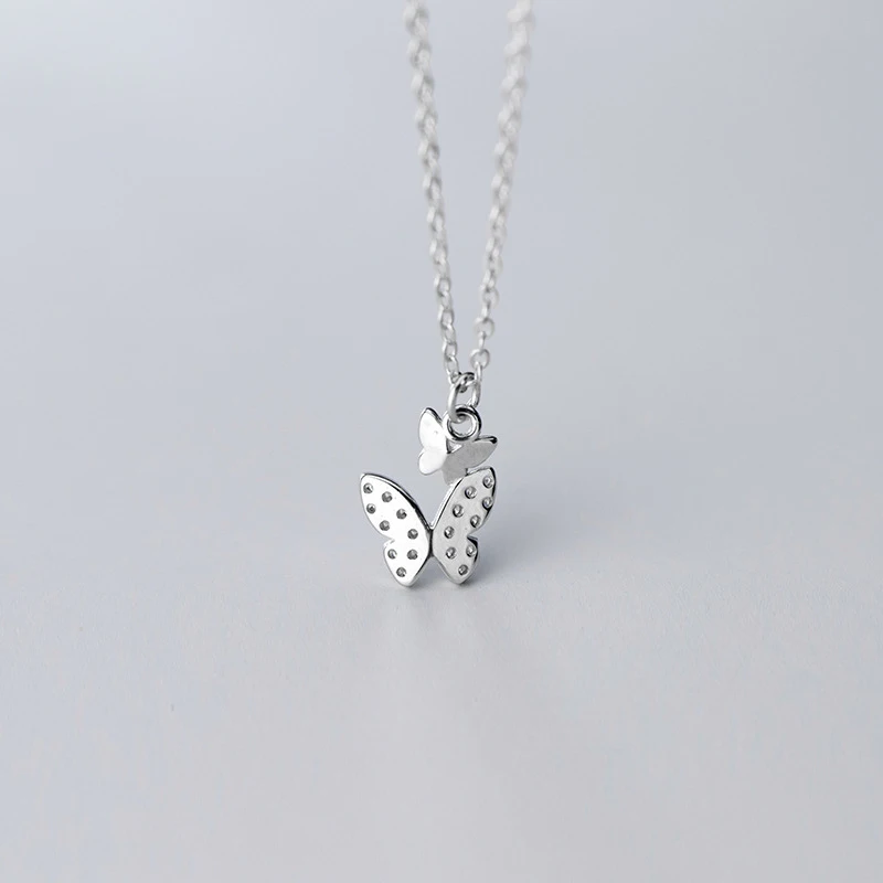 MODIAN 925 стерлингового серебра насекомых регулируемое ожерелье для женщин Сияющий