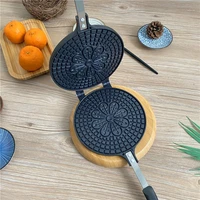 waffle cone maker non stick aluminum stovetop crepe pancake pan crispy popiah skin iron baking omelet press plate modul
