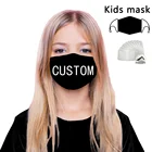 Пользовательские Маски для рта для детей моющаяся Тканевая маска для лица многоразовая детская черная белая маска для рта маска для лица дизайнерская маска