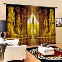 blackout curtain 3d curtain luxury blackout window curtain living room golden curtains