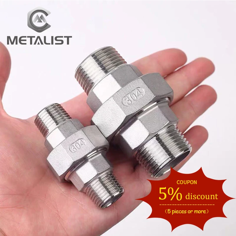 Металлическая DN15 Мужская и BSP-резьба SS304 соединительная муфта под напряжением