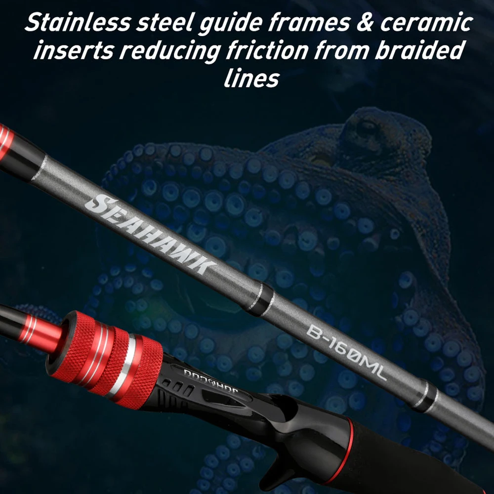 

Octopus fishing rod with sensitive tip boat fishing rod for jigging rod 1.6m/1.75m powerful for big fish
