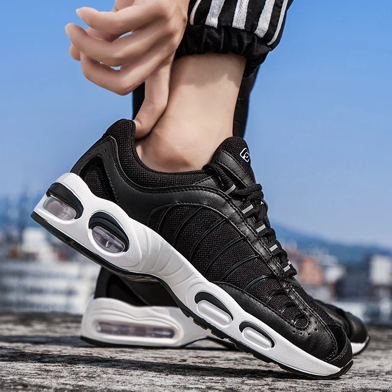 

2020 Autumn Sport Shoes For Men Black Mens Running Shoes Luxury Brand Gym Sneakers For Men Breathable Walking Sneakers Mens