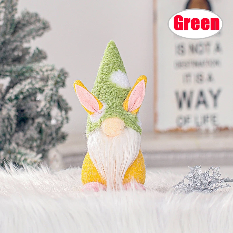

Easter Bunny Gnome Faceless Doll Plush Dwarf Home Party Decor Toy Gift