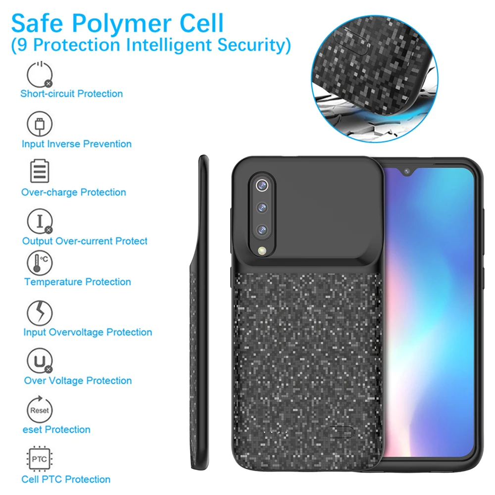 Для Xiaomi mi 9 SE аккумулятор зарядное устройство чехол 4700 мАч Внешний тонкий PowerBank
