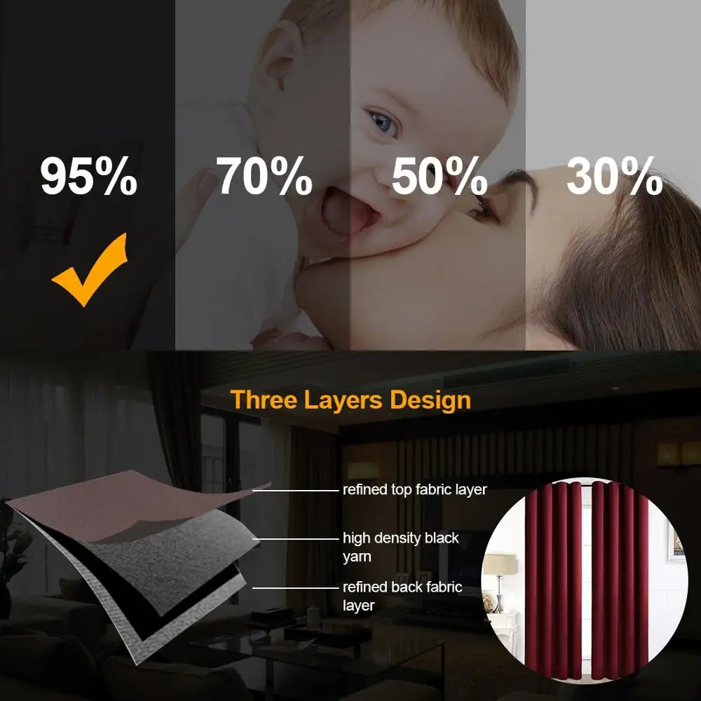 Современные затемняющие занавески для гостиной на окна спальни тканевые размер |