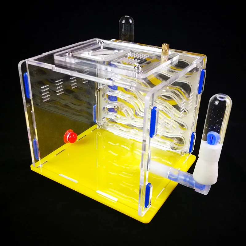Желтое акриловое гнездо DIY Ant Farm Террариум для рептилий подарок на Рождество день